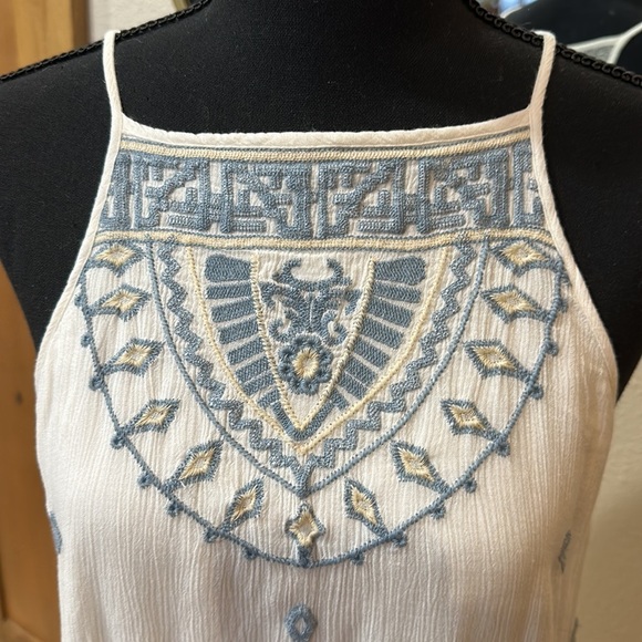 Abercrombie & Fitch size small fully lined fringe razorback dress - Picture 3 of 11